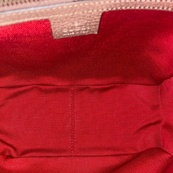 RARE! Gucci Houndstooth And Stripe Shoulder Bag Red & Green NEW W DUSTBAG - Picture 4 of 10